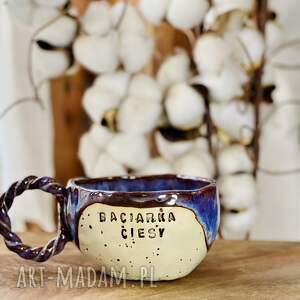 Kubek handmade Baciarka ciesy, tatry, z napisem, podhale