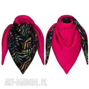 handmade szaliki chusta ciepła duża dwustronna kolorowa