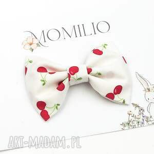 spinka do włosów kokarda w wisienki sweet cherry, nowość