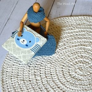 bawełniany dywan ecru