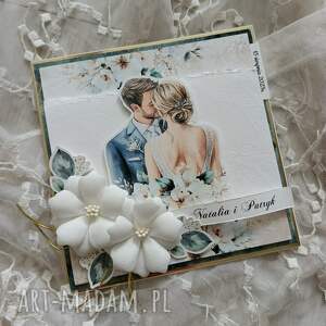 scrapbooking kartki kartka ślubna, prezent ślubny