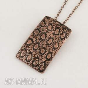 Salamandra - wisiorek (2508 12) unikat, miedziany wisior