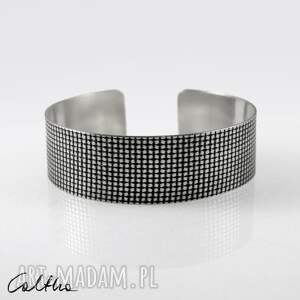 kratka - srebrna bransoleta 2205 06, regulowana bransoletka, minimalistyczna