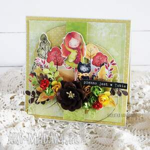 scrapbooking kartki piękno jest w tobie, kartka pudełku, 882, urodziny