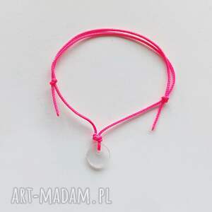 OKRĄG bransoletka, tworzywo sztuczne, sznurek, regulowana