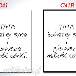 obraz dzień taty ojca - cytat c41 i c41r 70x50cm, prezent