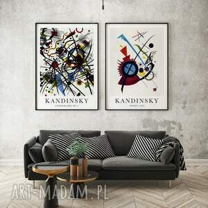 zestaw 2 abstrakcji - kandinsky format 40x50 cm, plakat, plakaty, plakat