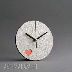 zegar z miedzianym sercem dla ukochanej osoby, jasny do sypialni, surowy
