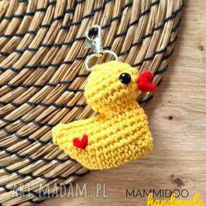 Walentynkowy kaczuszka z serduszkiem, brelok