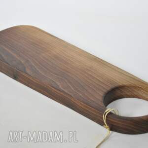 długa orzech pod gorące - 49 cm, deska, kuchenna, dekoracyjna