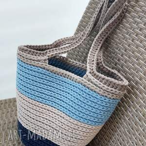 handmade torebki wielobarwny sznurkowy koszyk
