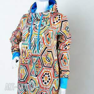 bluzo - tunika damska aztecki styl - Ubrania bluzy