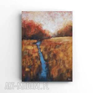 pejzaż - praca formatu 24/18 cm pastele