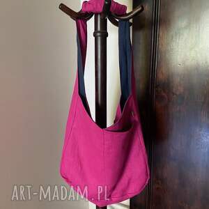 torba lniana dwustronna100 naturalny len 49x38 cm ramię lnu