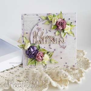 ręcznie robione scrapbooking kartki kartka imieninowa, 468