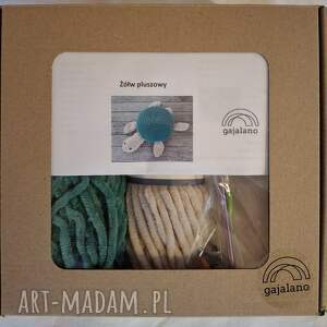 żółw pluszowy - kompletny zestaw do samodzielnego szydełkowania, rękodzieło