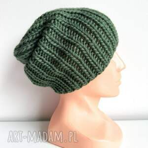pod choinkę prezent Ręcznie robiona czapka damska JANKA 100% Wełna
