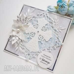 ręcznie robione scrapbooking kartki kartka na chrzest, pamiątka chrztu