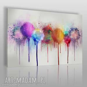 obraz na płótnie - abstrakcja kolory - 120x80 cm - VAKU DSGN obrazy