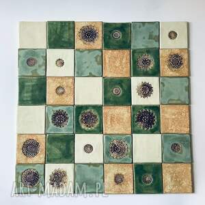 zestaw kafli mandala dekory ceramiczne panel ścienny, ceramiczny