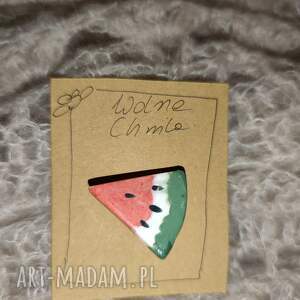 broszka ceramiczna mini, biżuteria, prezent, babci przypinka