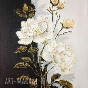 Prezent EKSKLUZYWNA DEKORACJA GLAMOUR - OBRAZ STRUKTURALNY Z TEKSTURĄ