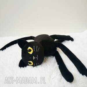 zamówienie specjalne czarny pluszowy kot, kotek maskotka, prezent