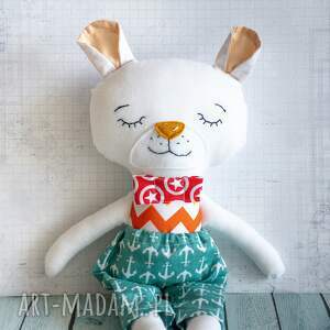 Miś polarny Julek 32 cm - ręcznie szyta maskotka
