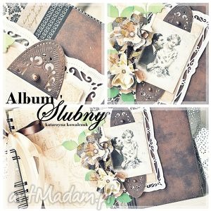 albumy album ślubny vintage