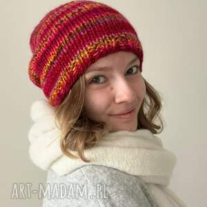 Prezent Mille Colorii, na drutach, wełniana czapka