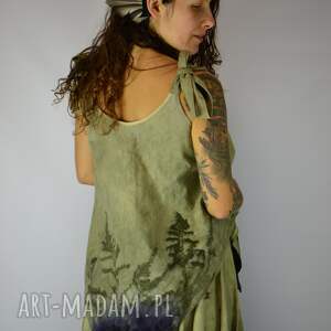 Barwiona roślinami Dzika Bluzka Nimfa z Głębin 3