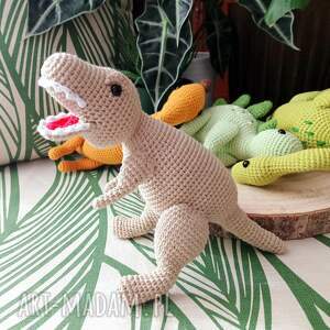 ręcznie robione zabawki dinozaur t rex