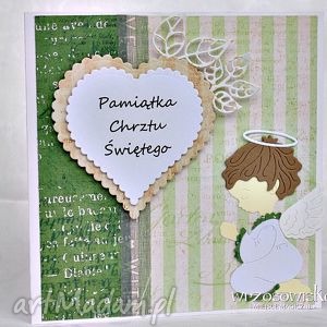 handmade scrapbooking kartki pamiątka chrztu