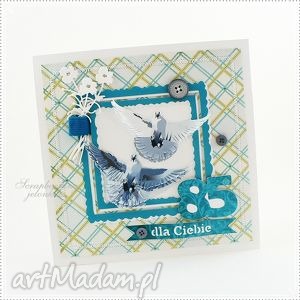 handmade scrapbooking kartki kartka dla wielbiciela gołębi - zam. Pani ania