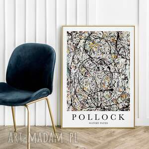 modny plakat pollock watery paths - format 40x50 cm, obraz