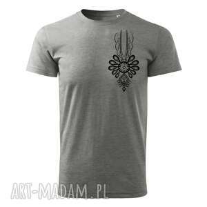 tatra art - podhalańska klasyka parzenica t-shirt męski szary koszulka góry