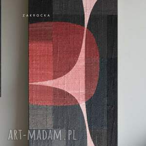 Obraz nowoczesny 80x160 cm buraczek i beż Zakrocka Atelier