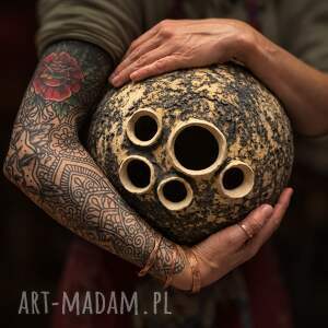 Wazon ceramiczny handmade „Skorupa Ziemi” - unikat