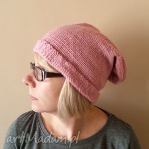 handmade czapki różowa