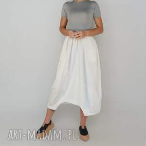 modibella asymetryczna spódnica bombka z kieszeniami na gumie