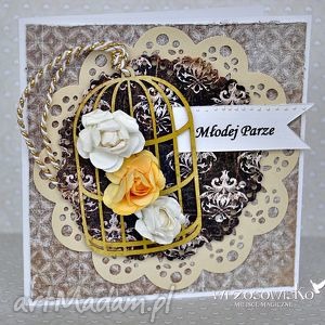 handmade scrapbooking kartki ślubny vintage