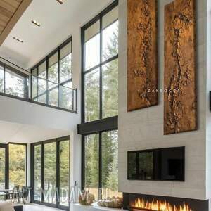 recznie malowane obrazy do wysokiego salonu strukturalne metaliczne, obraz