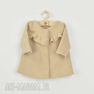 plaszczyk do chrztu z falbanka i podszewka - noeli ubranka