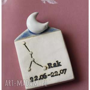 handmade ceramika znaki zodiaku - rak