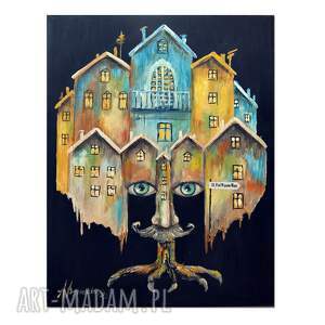 kolorchatkowo iv, obraz ręcznie malowany na płótnie, obrazy do salonu, kolorowe