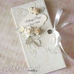 handmade scrapbooking kartki ślubna kopertówka - inaczej