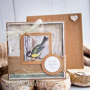 kartka z naturą w tle. Koperta. Na każdą - mrufru akcesoria scrapbooking