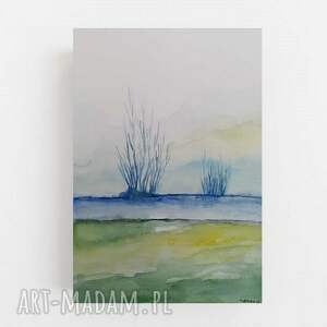 pejzaż - akwarela formatu 24/18 cm