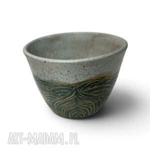 Ceramiczna czarka handmade - turkusowa do kawy i herbaty