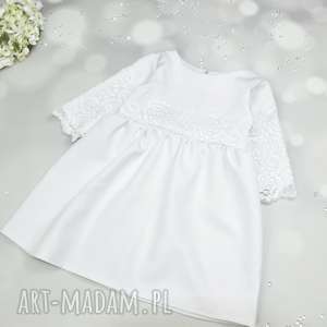 sukeinka z koronka biała - noeli dla dziecka ubranka